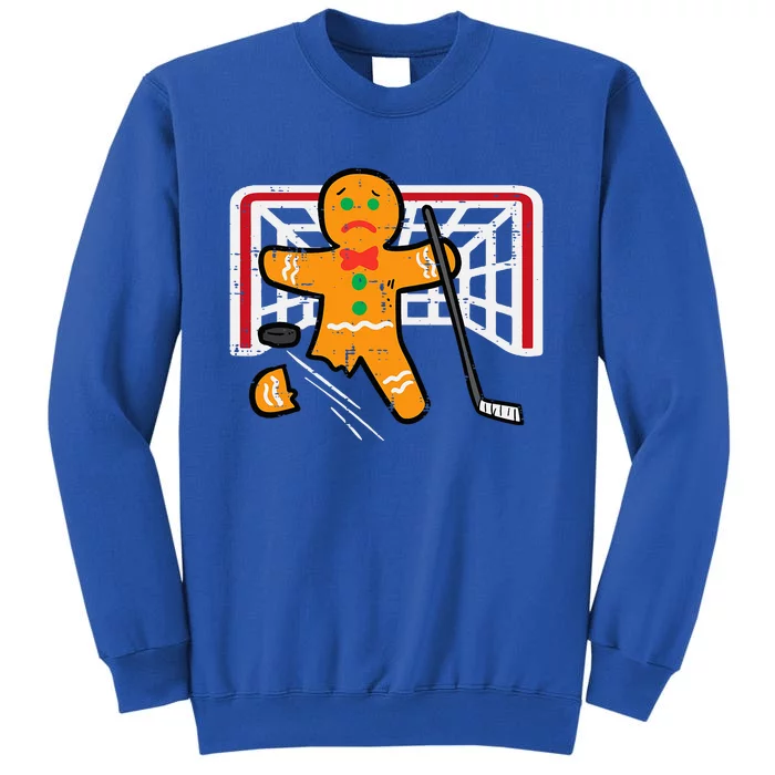 Christmas Gingerbread Man Ice Hockey Fun Xmas Sweatshirt