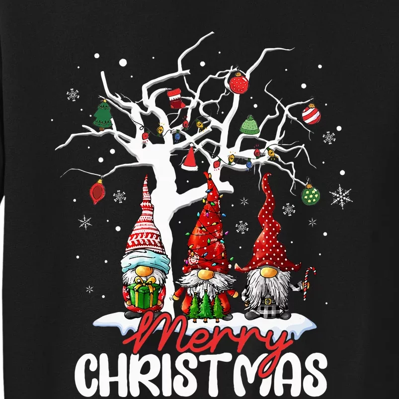 Cute Gnomes Merry Christmas Light Family Sweatshirt