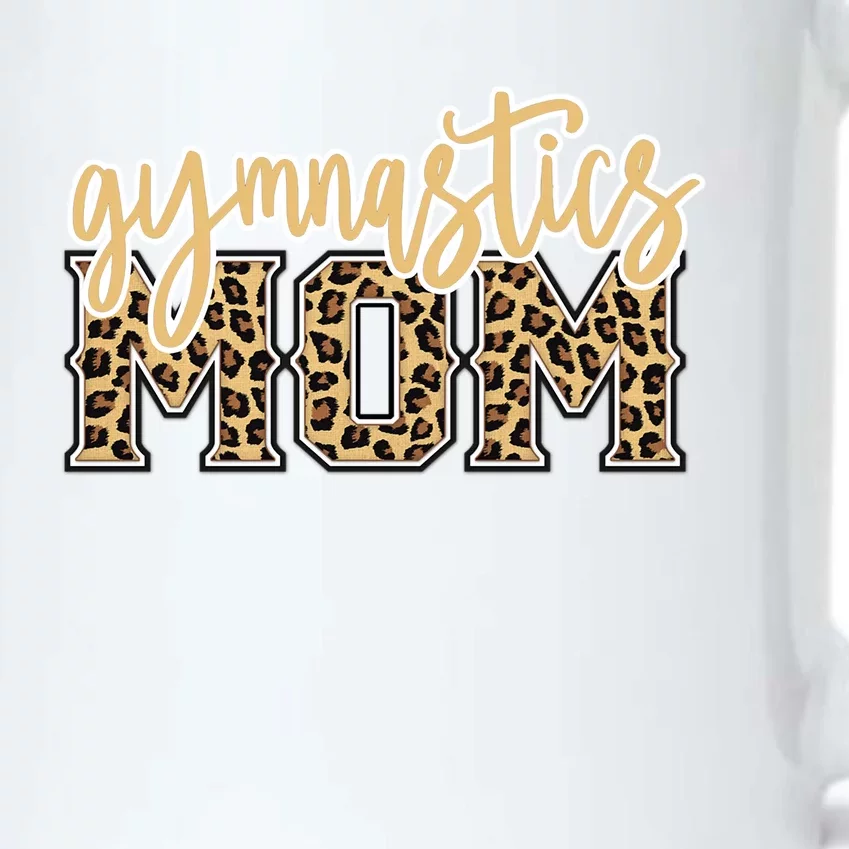 Cute Gymnastics Mom Leopard Print Gift For Lovers Black Color Changing Mug