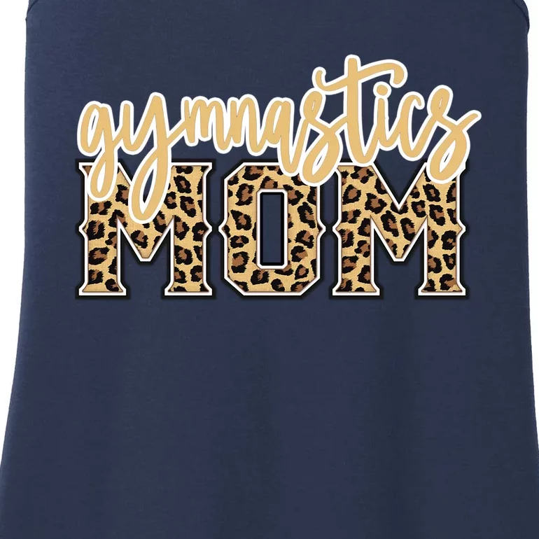 Cute Gymnastics Mom Leopard Print Gift For Lovers Ladies Essential Tank