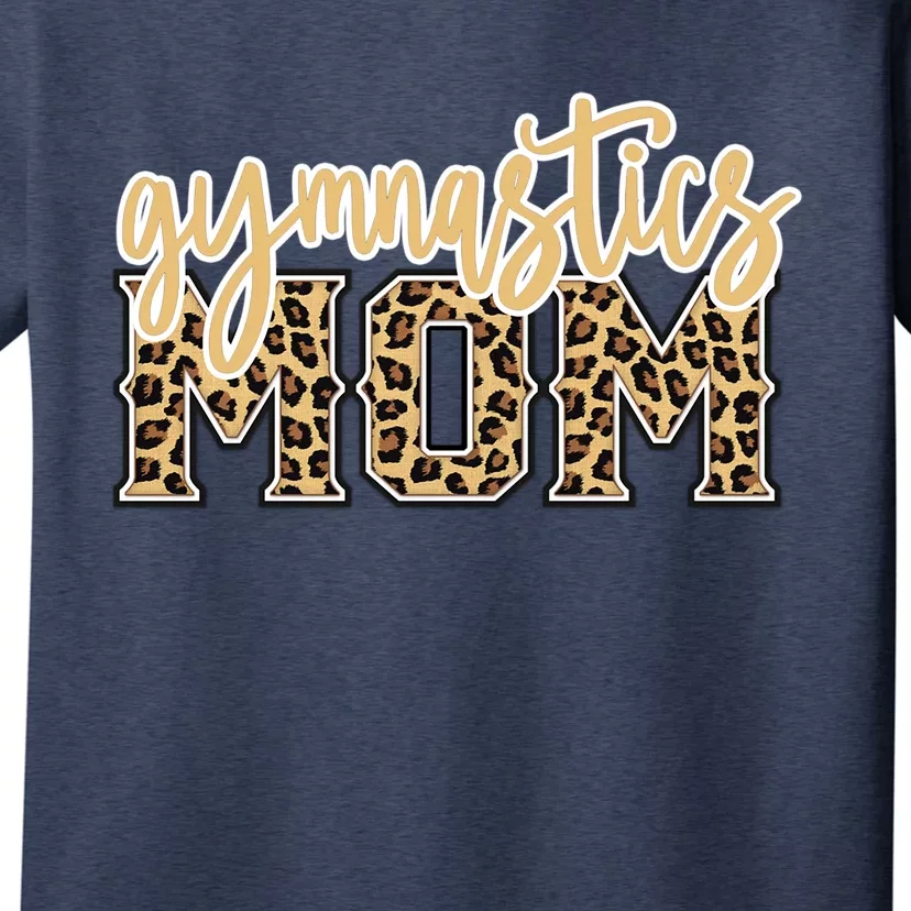 Cute Gymnastics Mom Leopard Print Gift For Lovers T-Shirt