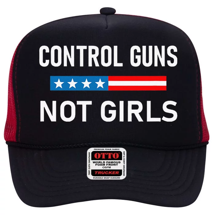 Control Guns Not High Crown Mesh Trucker Hat