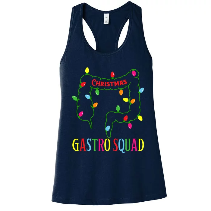 Christmas Gastro Nurse Squad Gastroenterology Doctor Vintage Women's Racerback Tank