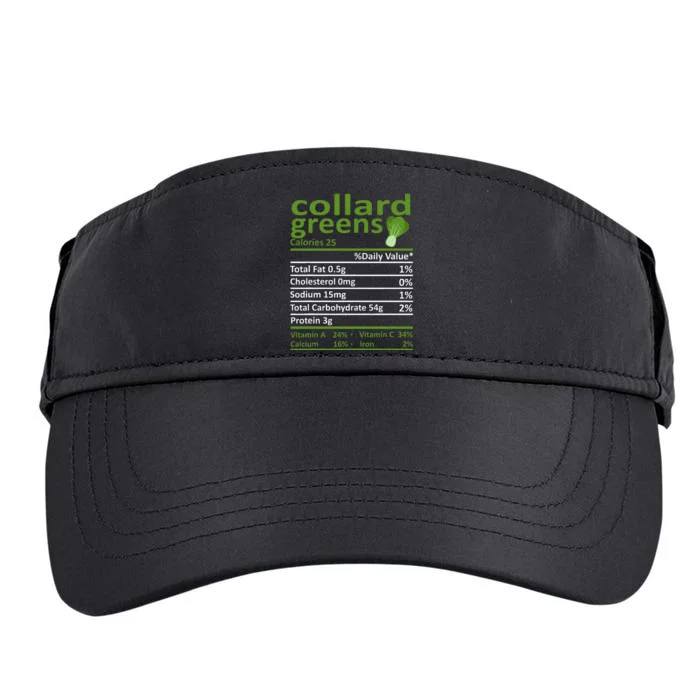 Collard Greens Nutrition Food Thanksgiving Costume Christmas Adult Drive Performance Visor