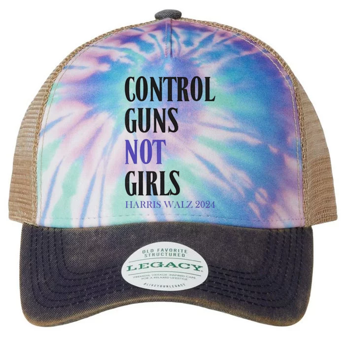 Control Guns Not Girl Rights Harris Waltz 2024 Legacy Tie Dye Trucker Hat