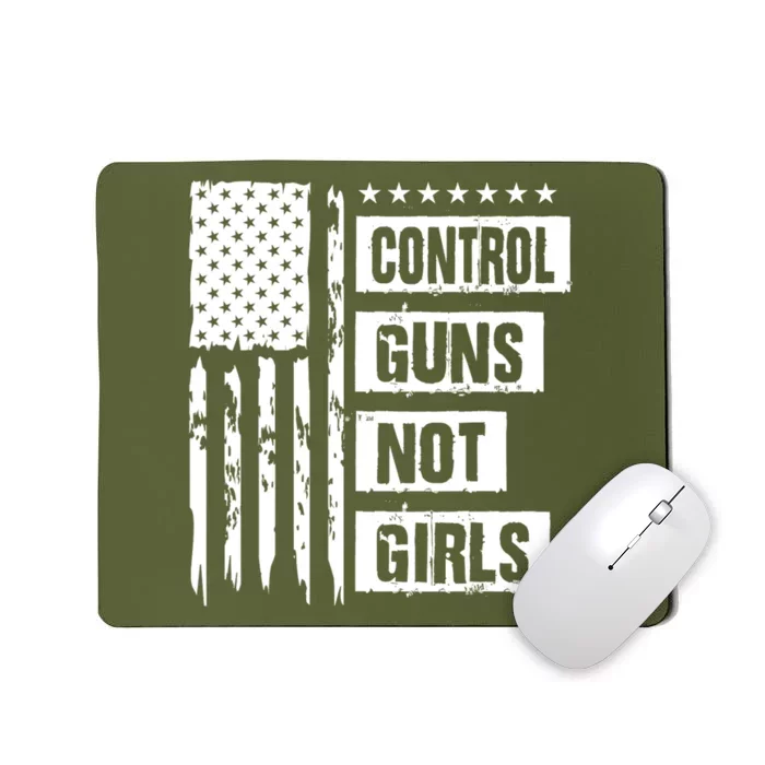 Control Guns Not Girl Voter Election Feminist Women Rights Mousepad