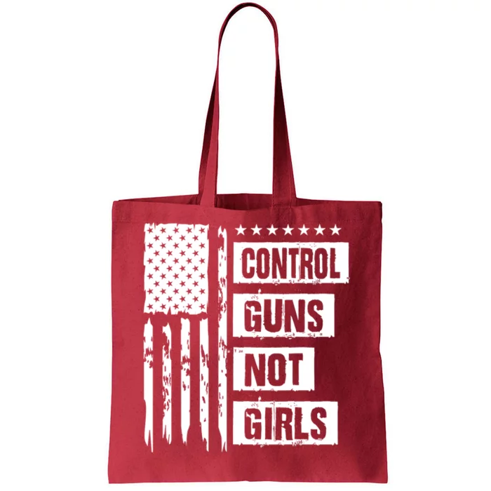 Control Guns Not Girl Voter Election Feminist Women Rights Tote Bag