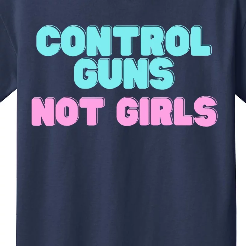 Control Guns Not Girl Voter Election Feminist Women Rights Kids T-Shirt