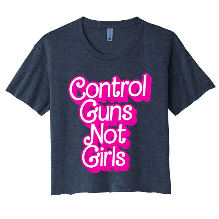 Control Guns Not G Women's Crop Top Tee