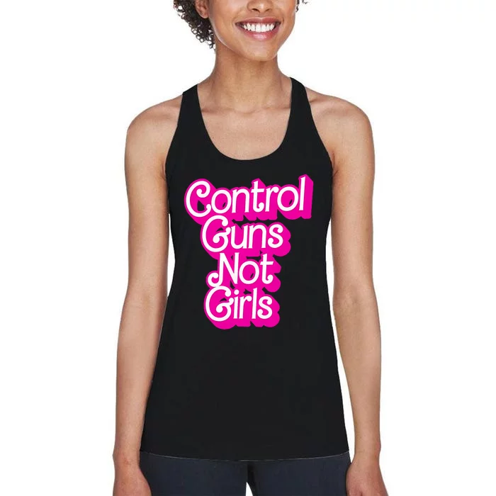 Control Guns Not Girl Women Rights Feminist Women's Racerback Tank