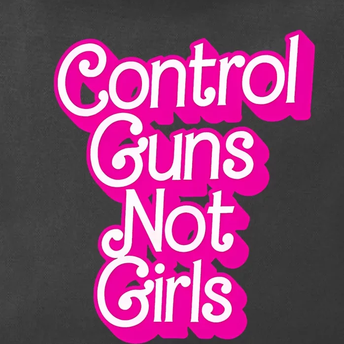 Control Guns Not Girl Women Rights Feminist Zip Tote Bag