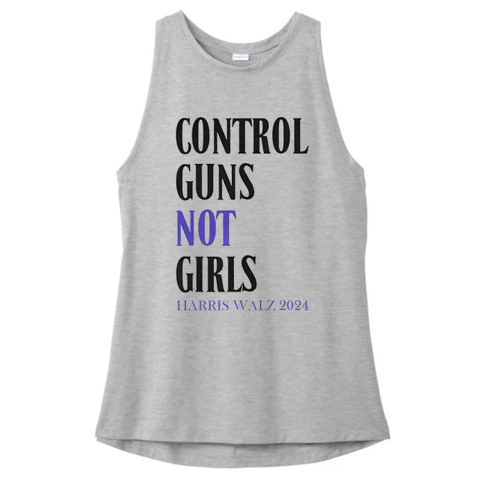 Control Guns Not Rights Harriswaltz 2024 Ladies Tri-Blend Wicking Tank