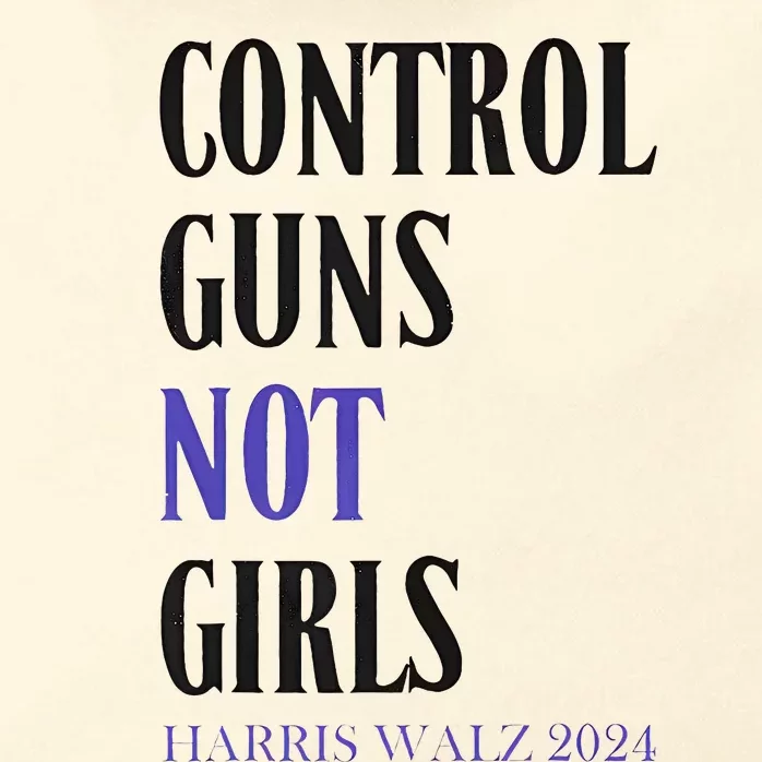 Control Guns Not Rights Harriswaltz 2024 Zip Tote Bag