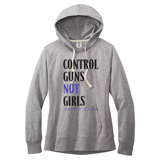 Control Guns Not Rights Harriswaltz 2024 Women's Fleece Hoodie