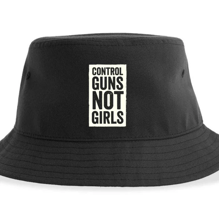 Control Guns Not Girl Sustainable Bucket Hat