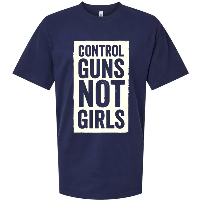 Control Guns Not Girl Sueded Cloud Jersey T-Shirt