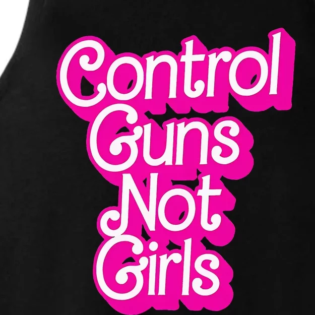 Control Guns Not Girl Rights Feminist Ladies Tri-Blend Wicking Tank