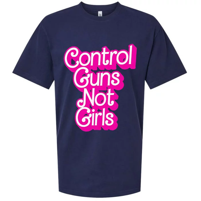 Control Guns Not Girl Rights Feminist Sueded Cloud Jersey T-Shirt