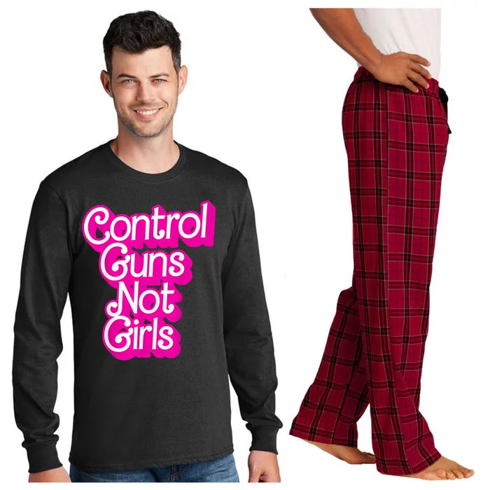 Control Guns Not Girl S Womans Rights Feminist Long Sleeve Pajama Set