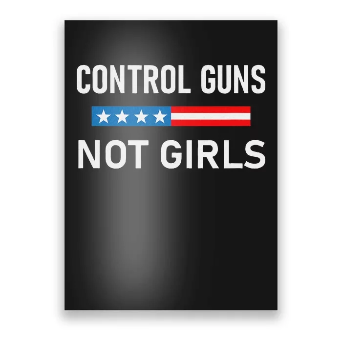 Control Guns Not Political Activism Poster