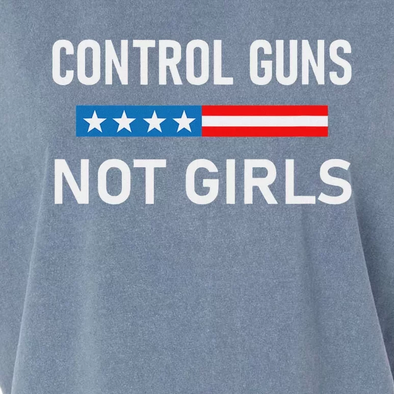 Control Guns Not Political Activism Garment-Dyed Women's Muscle Tee