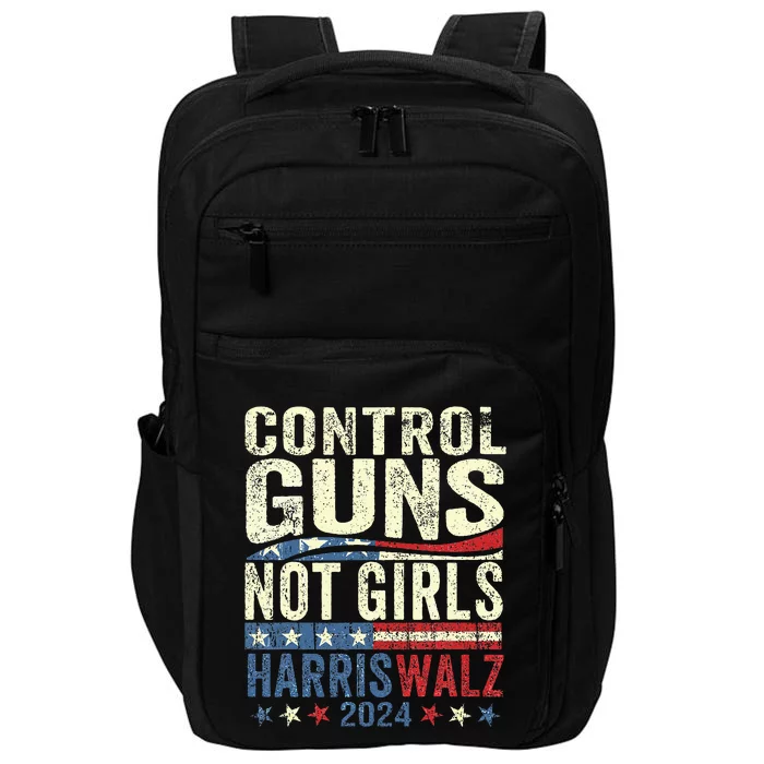 Control Guns Not Girl Rights Harriswaltz 2024 Impact Tech Backpack