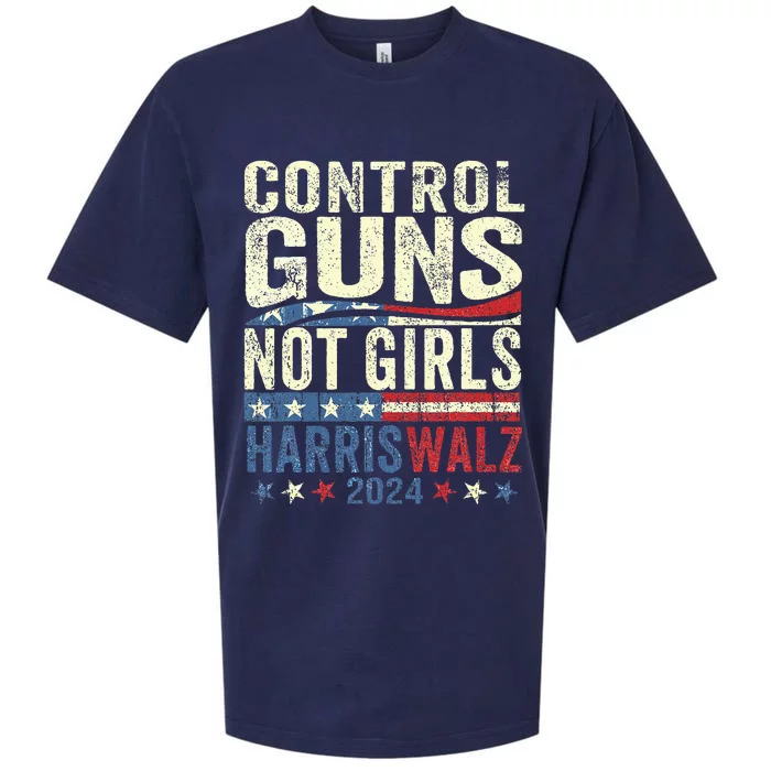 Control Guns Not Girl Rights Harriswaltz 2024 Sueded Cloud Jersey T-Shirt