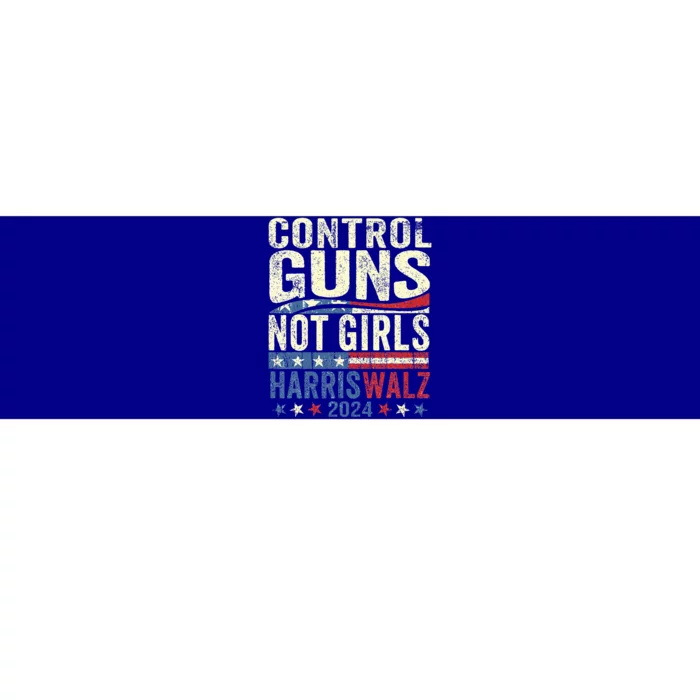 Control Guns Not Girl Rights Harriswaltz 2024 Bumper Sticker