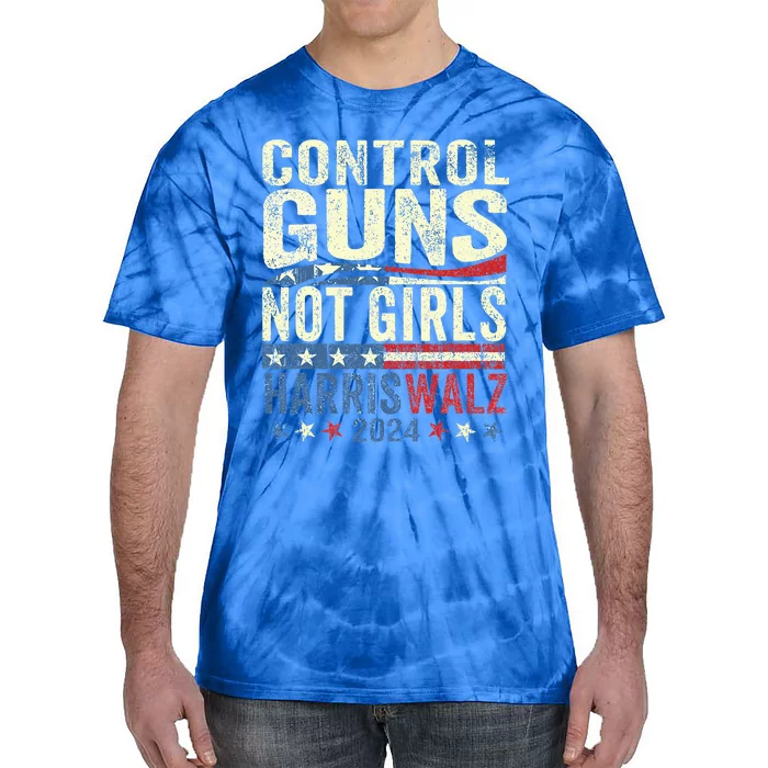 Control Guns Not Girl Rights Harriswaltz 2024 Tie-Dye T-Shirt