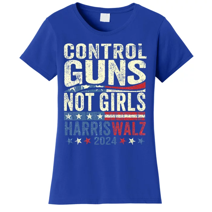 Control Guns Not Girl Rights Harriswaltz 2024 Women's T-Shirt