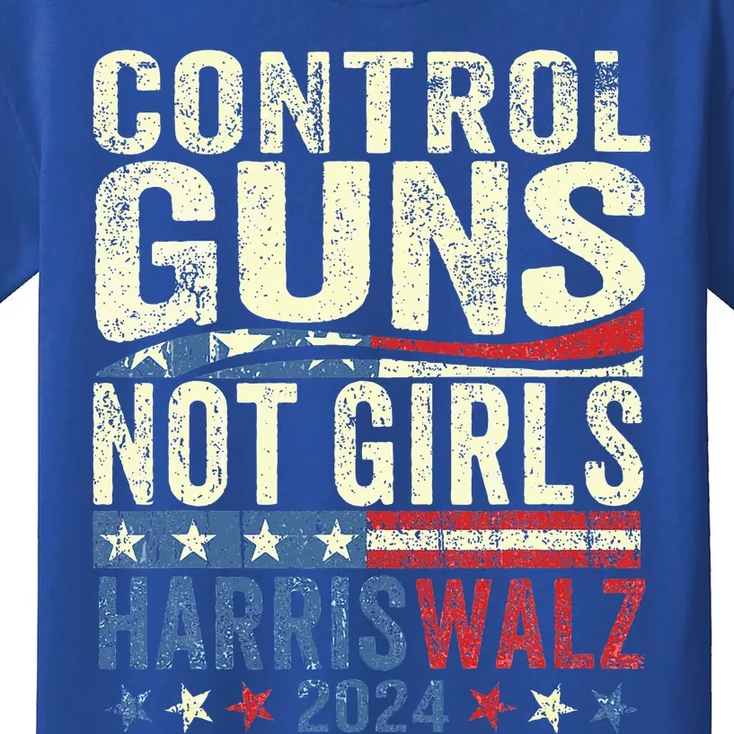 Control Guns Not Girl Rights Harriswaltz 2024 Kids T-Shirt