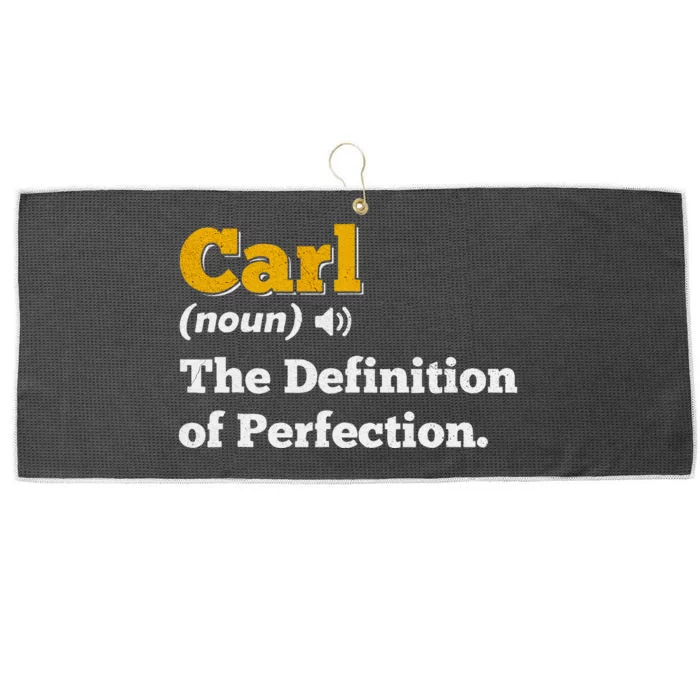 Carl Gift Name Personalized Birthday Funny Christmas Joke Large Microfiber Waffle Golf Towel