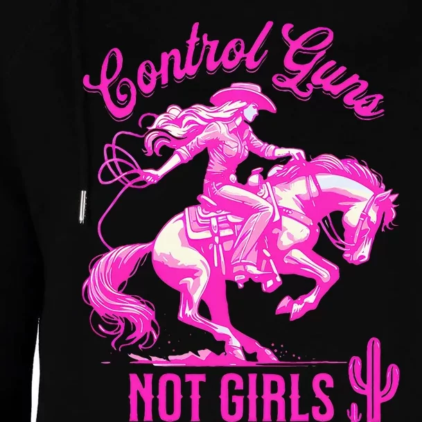 Control Guns Not Reproductive Rights Feminist Womens Funnel Neck Pullover Hood