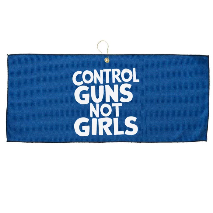 Control Guns Not Girl.S Large Microfiber Waffle Golf Towel