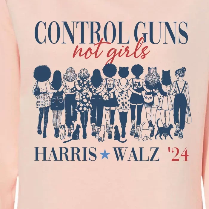 Control Guns Not Girl Womens California Wash Sweatshirt