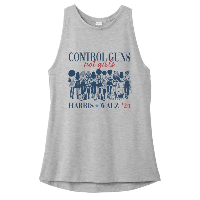 Control Guns Not Girl Ladies Tri-Blend Wicking Tank