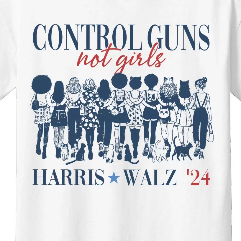 Control Guns Not Girl Kids T-Shirt