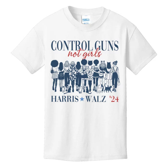 Control Guns Not Girl Kids T-Shirt