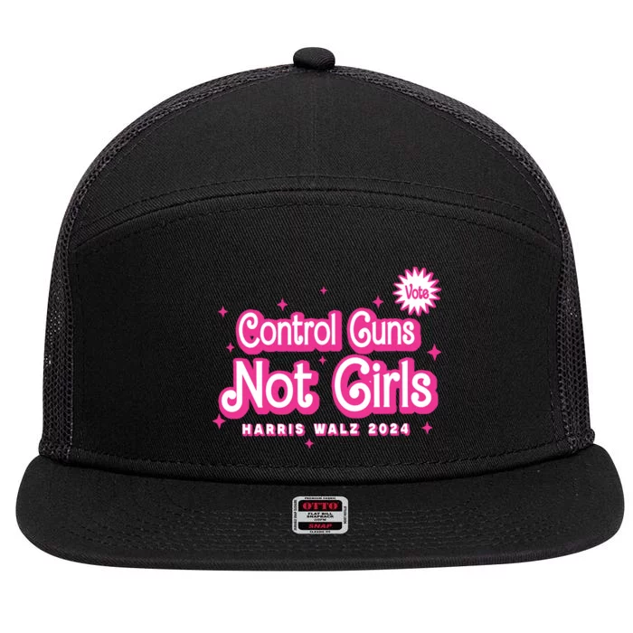 Control Guns Not Girl 7 Panel Mesh Trucker Snapback Hat