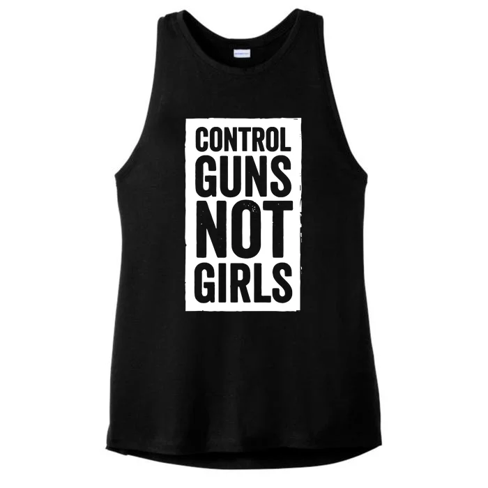 Control Guns Not Ladies Tri-Blend Wicking Tank