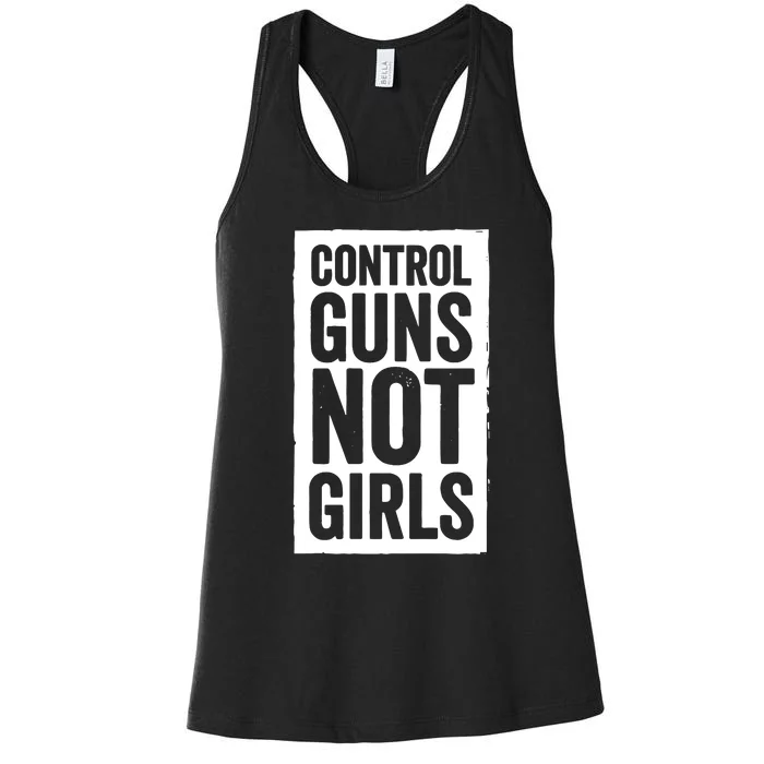 Control Guns Not Women's Racerback Tank