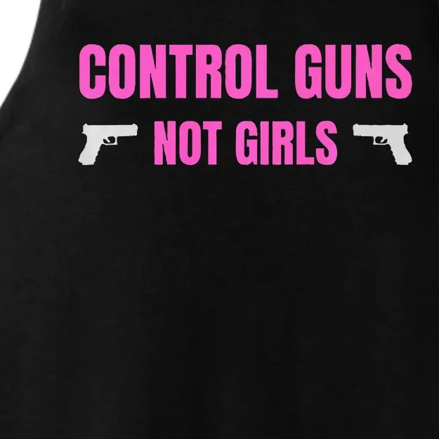 Control Guns Not Girl Rights Feminist Ladies Tri-Blend Wicking Tank