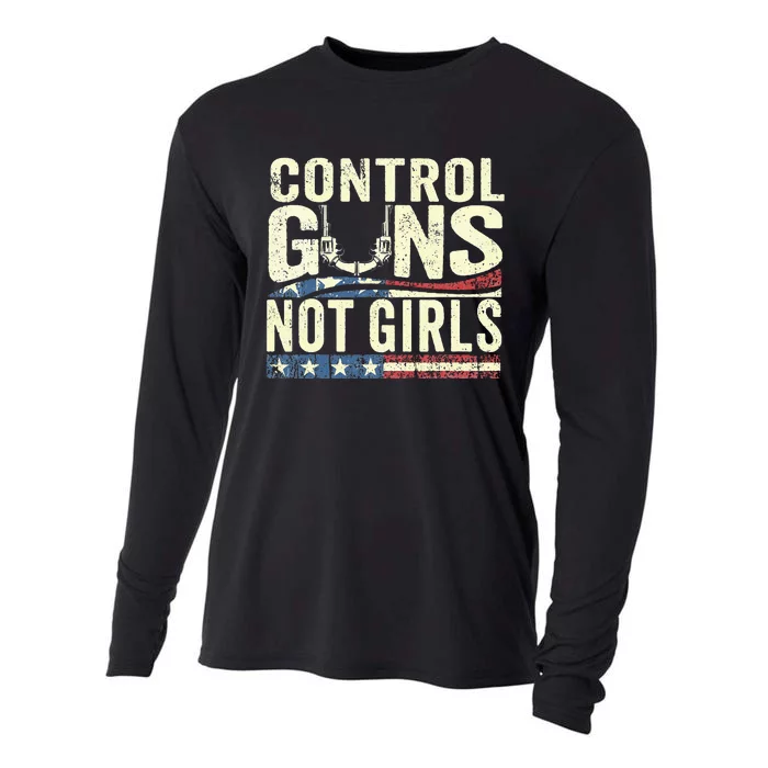 Control Guns Not Girl Election Usa Feminist Rights Cooling Performance Long Sleeve Crew