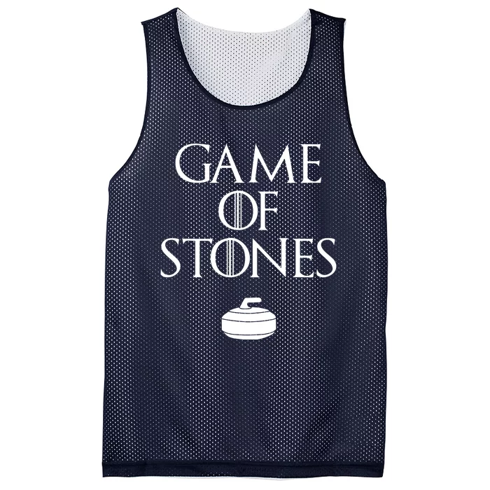 Curler Game Of Stones Curling Mesh Reversible Basketball Jersey Tank