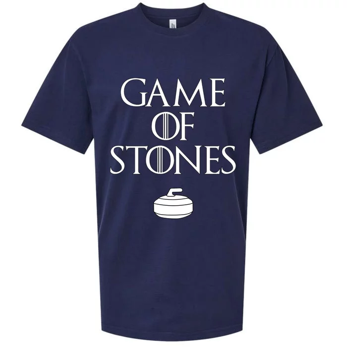 Curler Game Of Stones Curling Gift Sueded Cloud Jersey T-Shirt