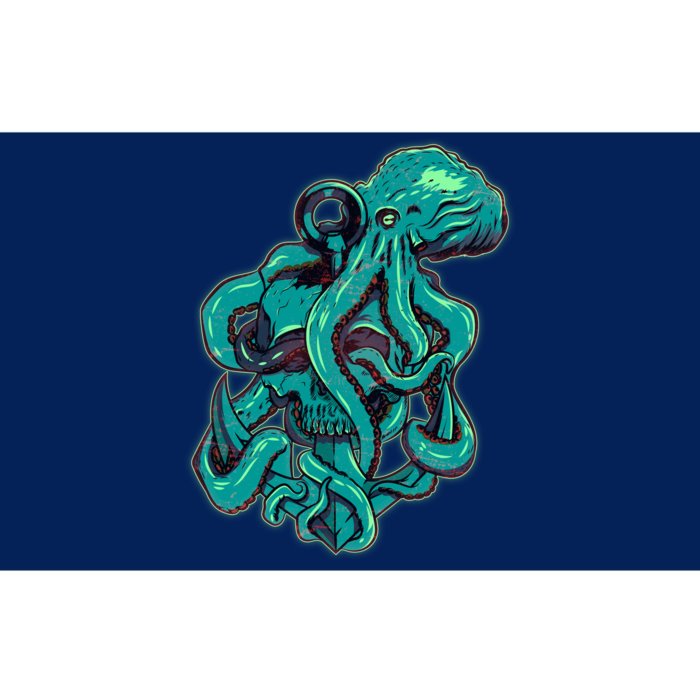 Cool Grunge Octopus Skull Bumper Sticker