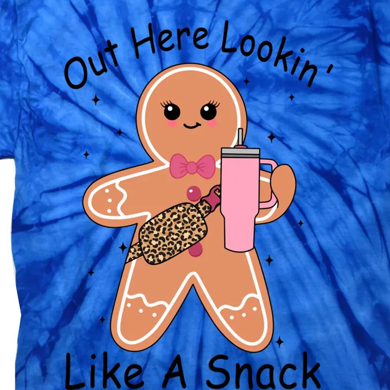 Cute Gingerbread Out Here Lookin Like A Snack Gift Tie-Dye T-Shirt