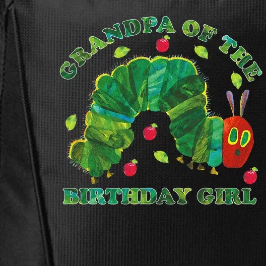 Cute Grandpa Of The Birthday Girl Hungry Caterpillar City Backpack