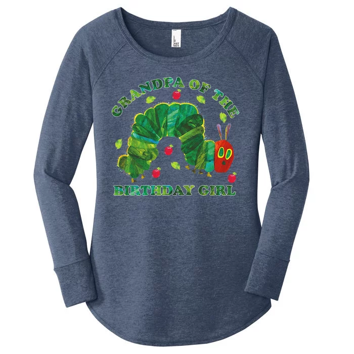 Cute Grandpa Of The Birthday Girl Hungry Caterpillar Women's Perfect Tri Tunic Long Sleeve Shirt