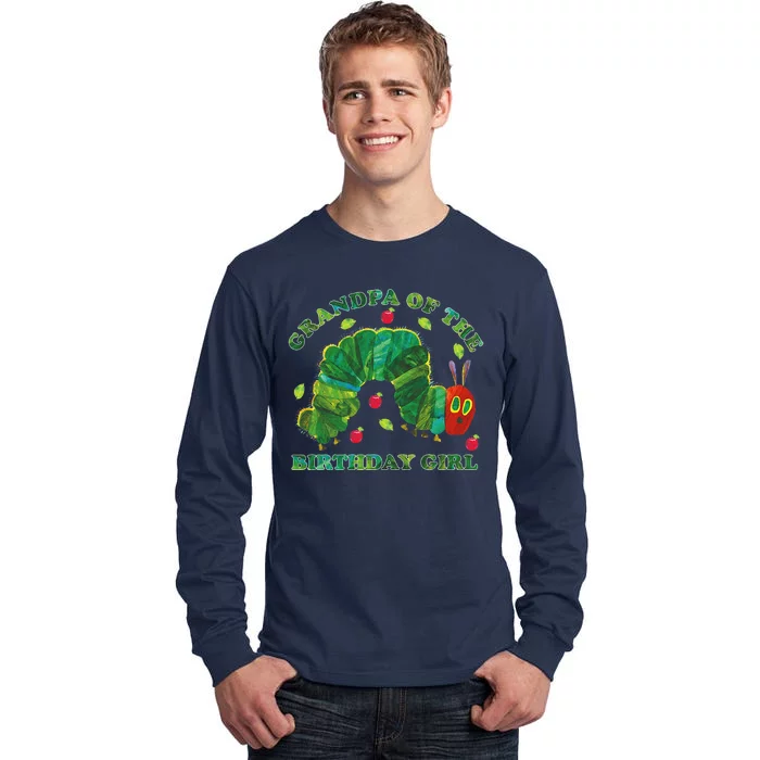 Cute Grandpa Of The Birthday Girl Hungry Caterpillar Tall Long Sleeve T-Shirt